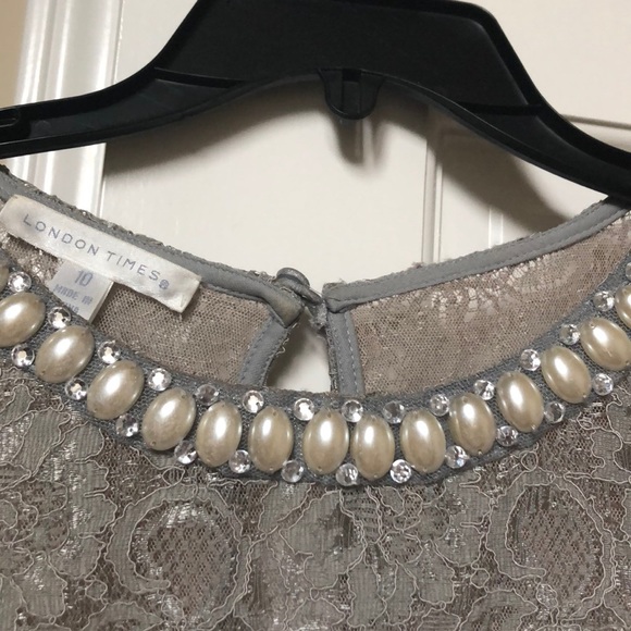 Silver lace wedding guess dress - Picture 3 of 5